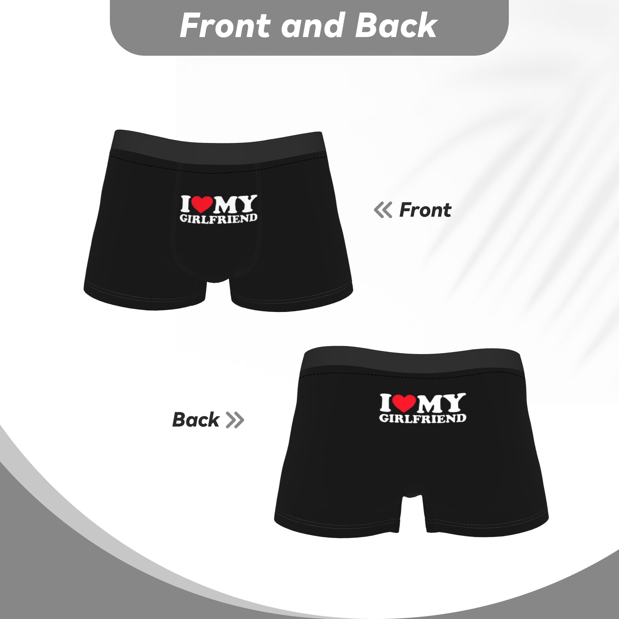 Cuecas boxer masculinas eu amo - Boyshort Underwear avaliação e preço