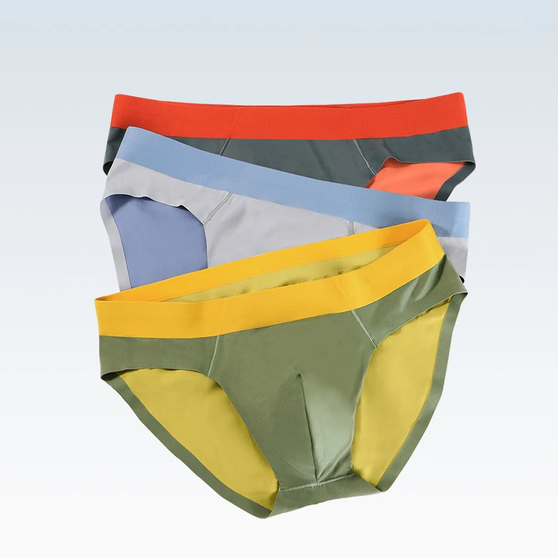 Cuecas masculinas de seda gelo - Boyshort Underwear avaliação e preço